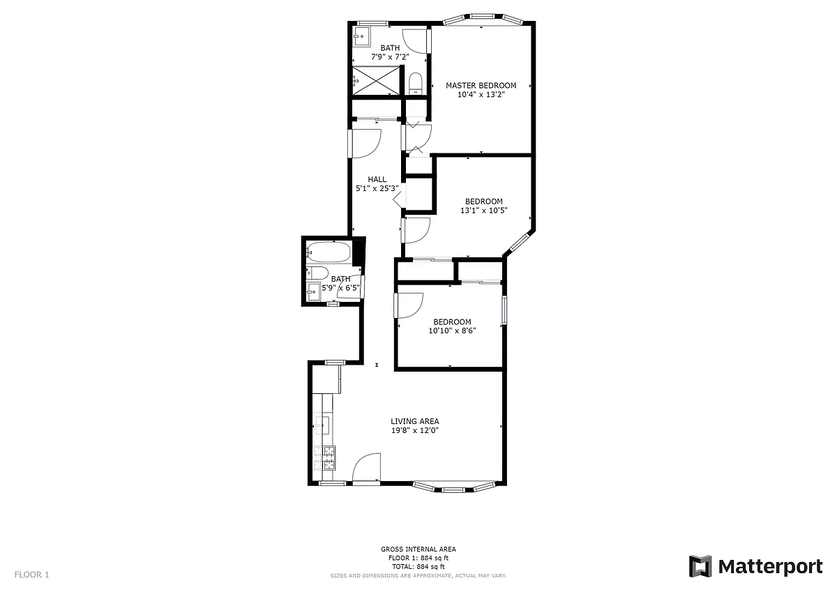 Floor plan Three Bedroom