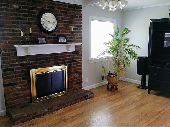 Fireplace in the family room