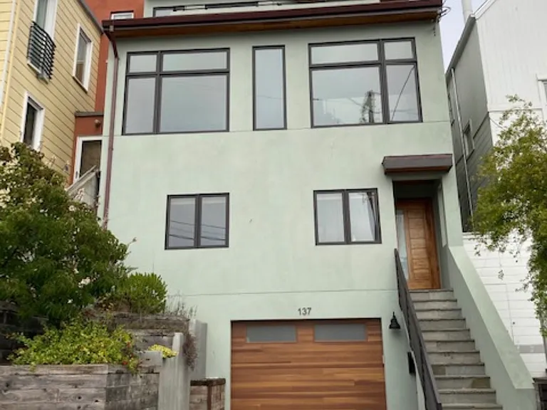 Frontal view of home