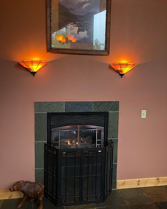 Living room fireplace 