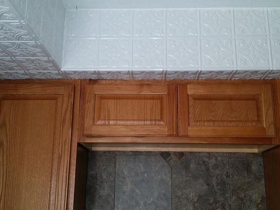 Above kitchen counters