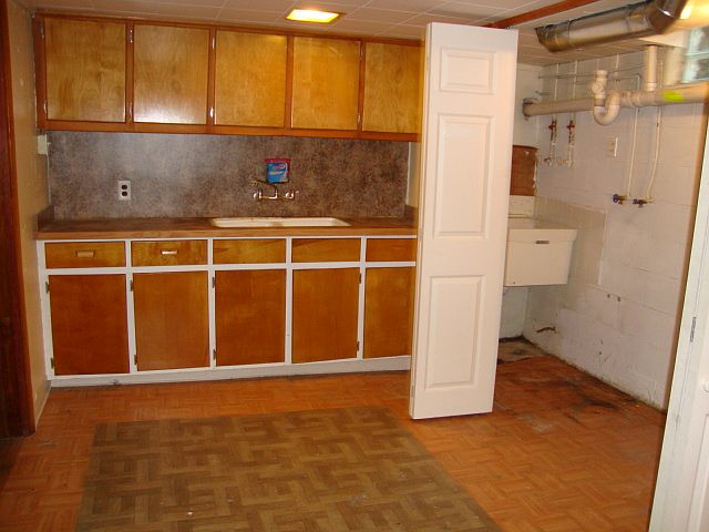 Basement & laundry area