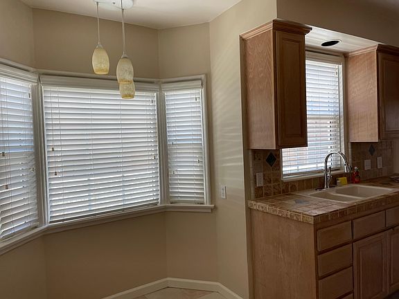 Kitchen nook area from laundry area.