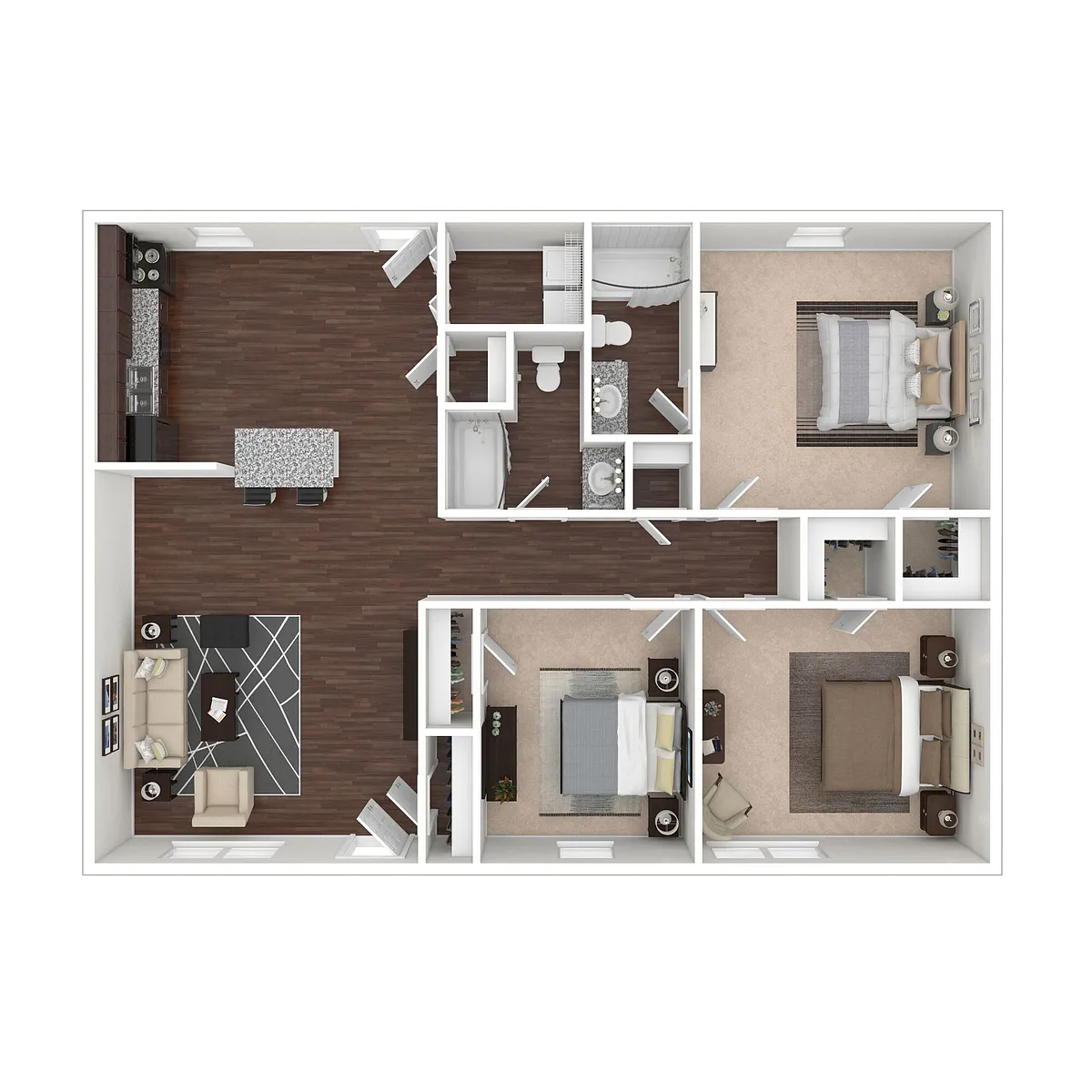 Floor plan The Redding 3x2