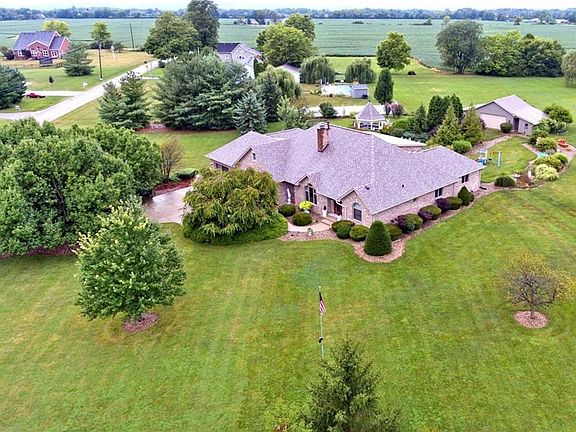 Aerial view of home.