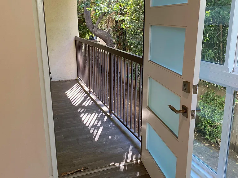 Peaceful balcony.
