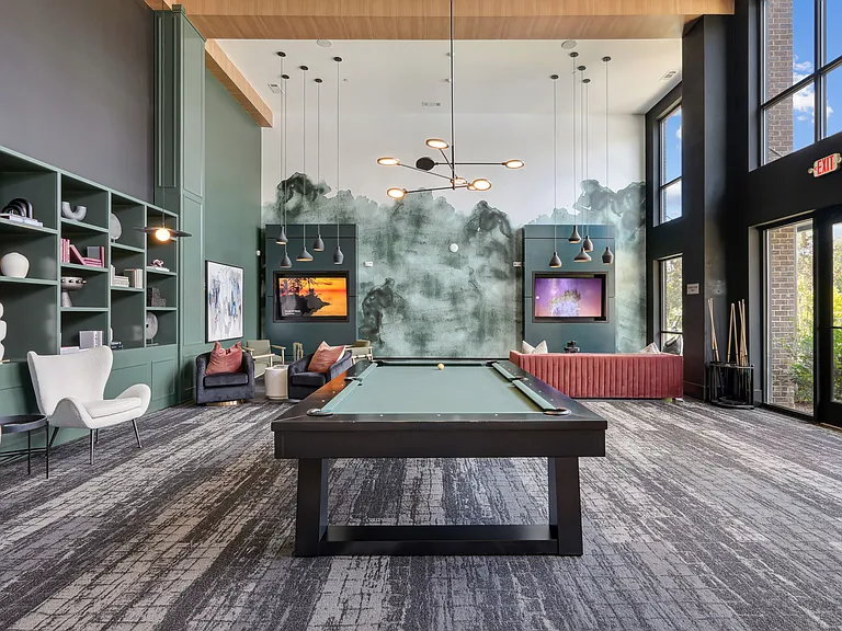 Game Lounge with Billiards