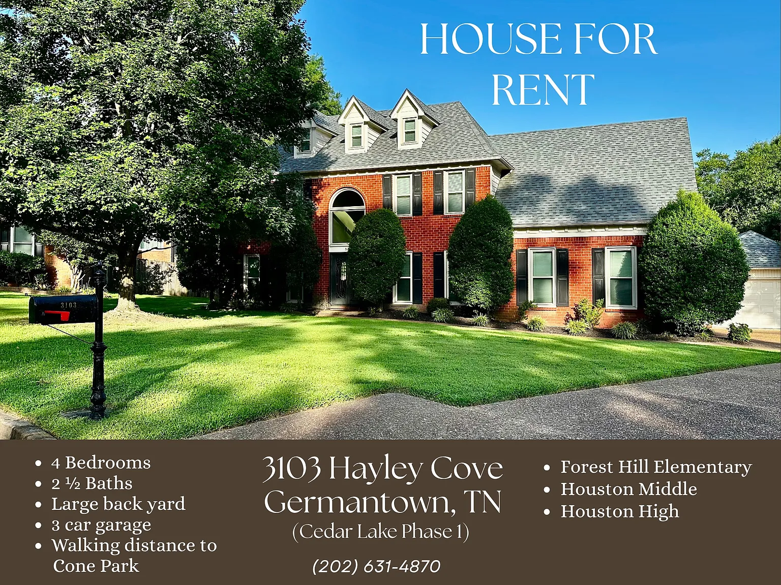 4 bed, 2.5 bath, 2800 sqft, $3,000 — Photo 1