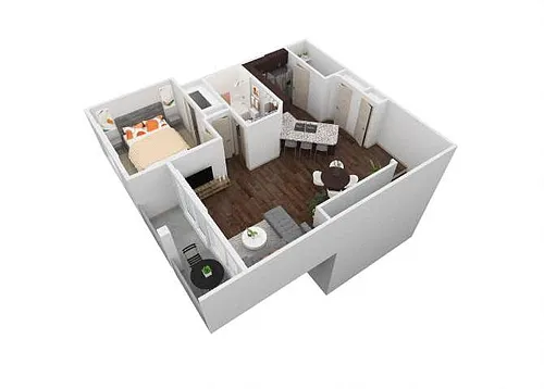 Floor plan VBH - 1X1C