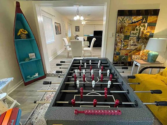 Game room/ guest room, the futon folds out to a bed