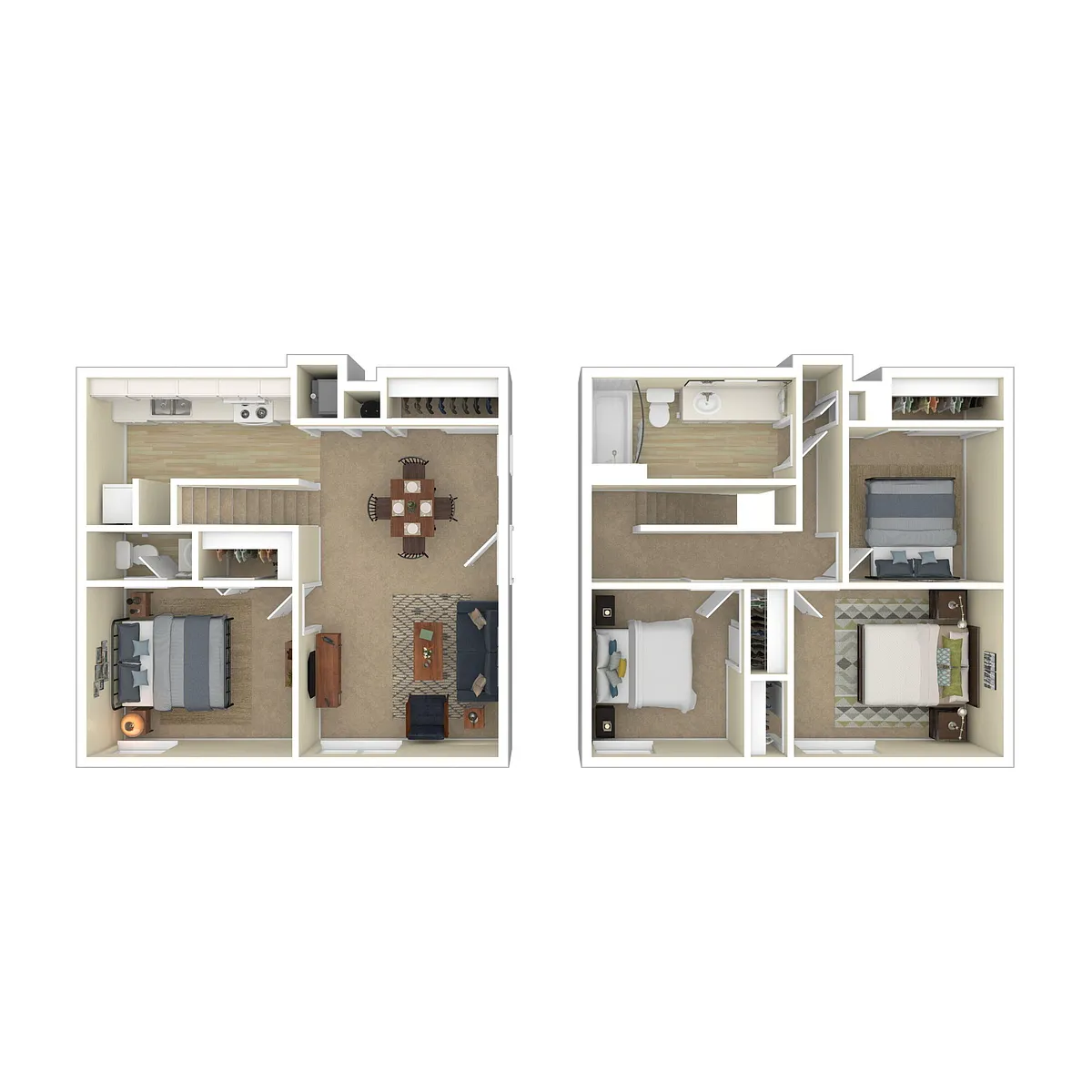 Floor plan Income-Based Four Bedroom