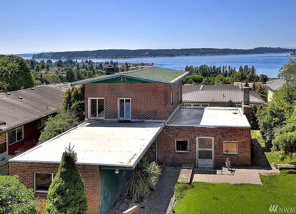 West Tacoma brick home offers views of Puget Sound, Day Island and Fox Island.