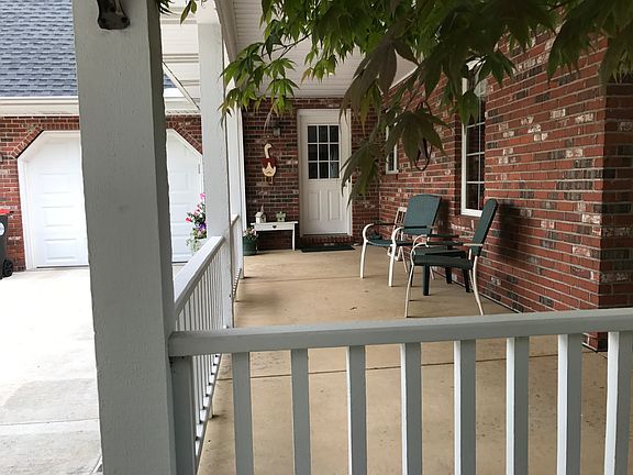 Side porch and entrance