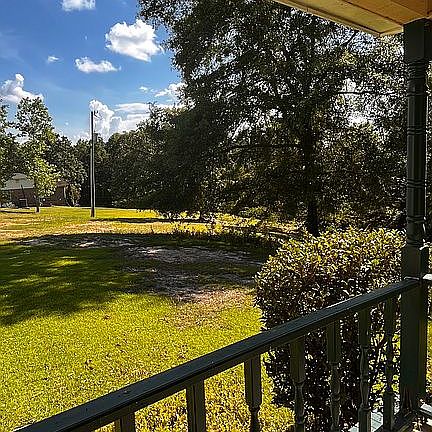 Side view from porch 