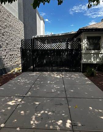 parking entrance gated