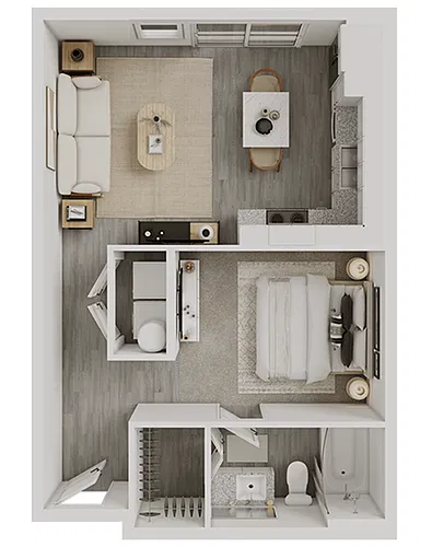 Floor plan S2 + Juliet Balcony
