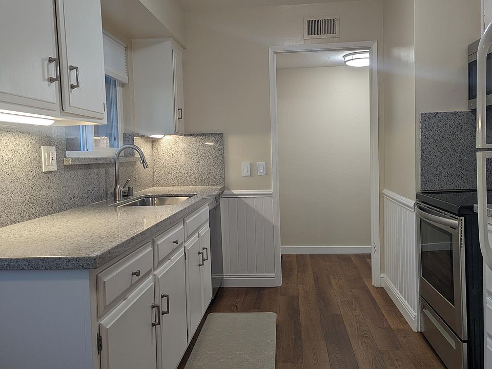 Kitchen looking towards entrance