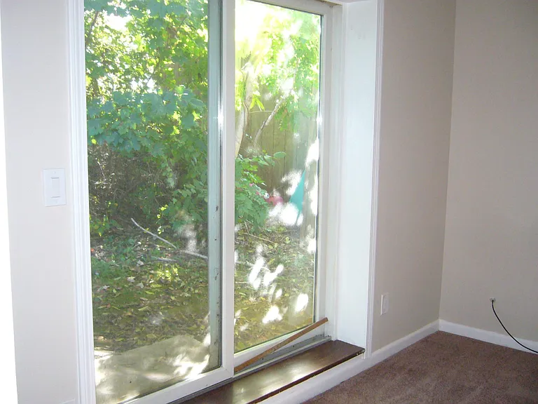 sliders from bedroom to rear yard