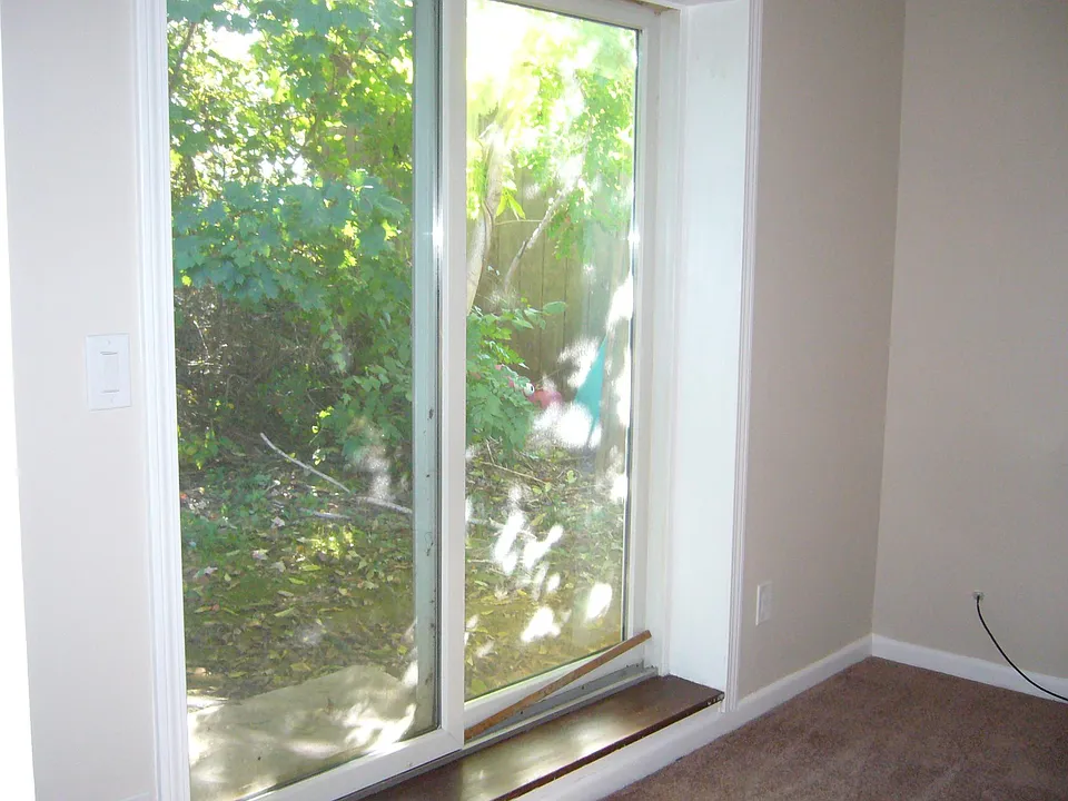 sliders from bedroom to rear yard