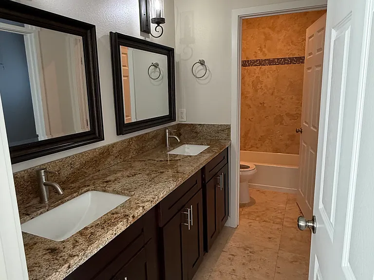 Bathroom upstairs (Jack & Jill style)