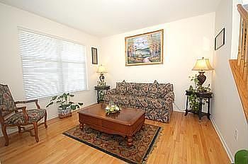 Living Room with vaulted ceilings