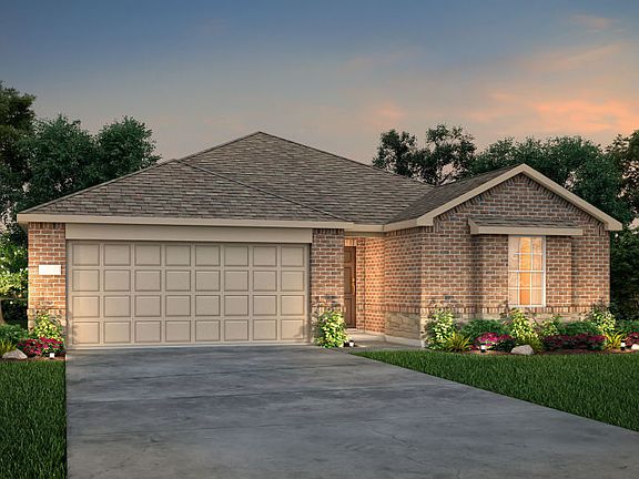 The Serenada, a one-story home with 2-car garage, shown with Home Exterior LS201