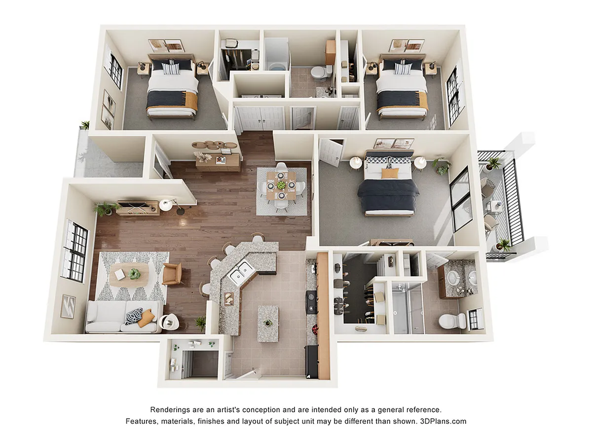 Floor plan The Pennsylvania w/ Attached Garage