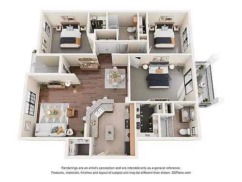 Floor plan The Pennsylvania w/ Attached Garage