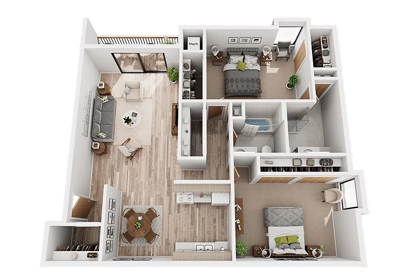 Floor plan 2B2