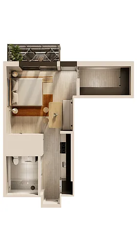 Floor plan Rincon Studio