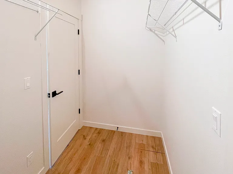 Back bedroom walk-in closet