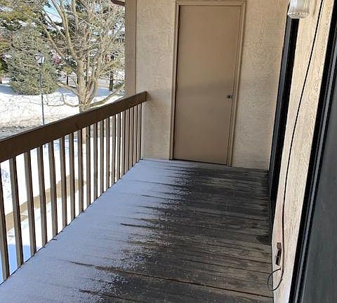 Balcony with 5x7 storage closet