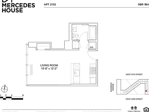 2nd image of 550 W 54th St APT 2102