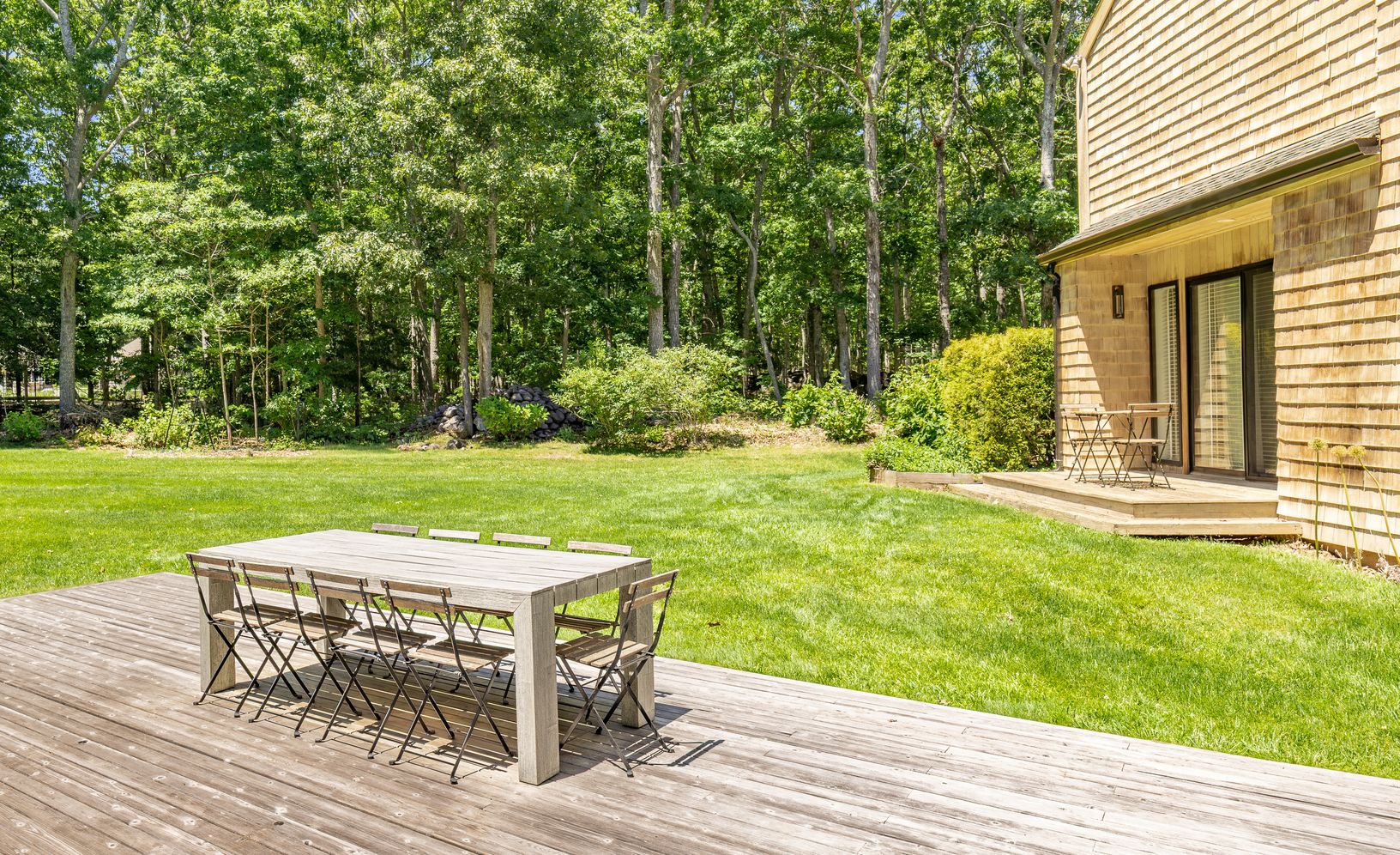 1 of 2 Outdoor dining areas