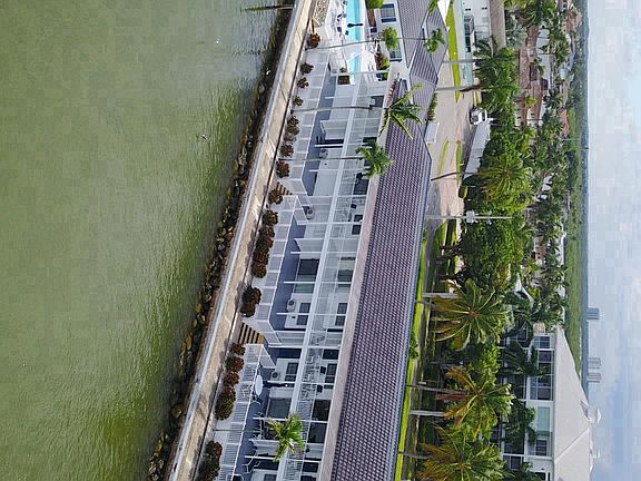 The Sunset Suite is an end unit on the 2nd floor of this qua