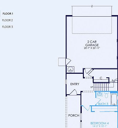 Plan 2 Floor Plan, Quick Move-In Home, Floor 1