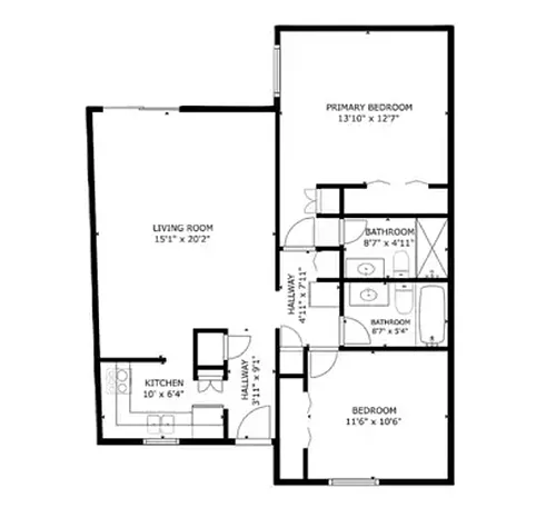 Floor plan 2X2