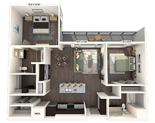 Floor plan B3-Unit-9-118