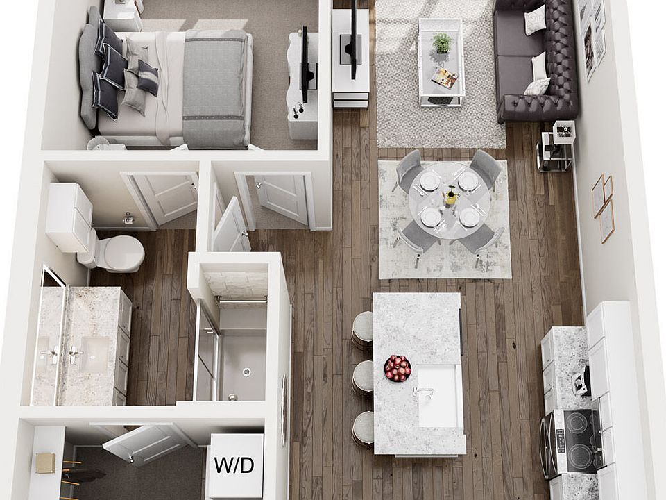 A1a floor plan Lenox at The Grid