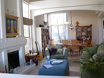 Standing at the front door