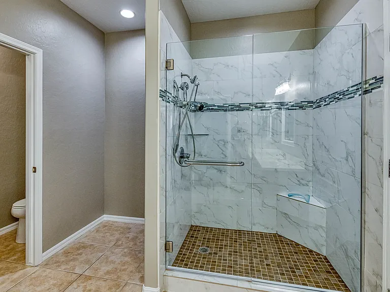 Beautiful Custom Built In Shower