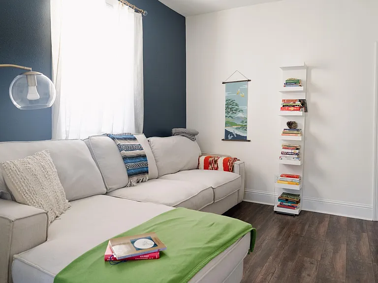 Room 2: living, dinning, bedroom, office space