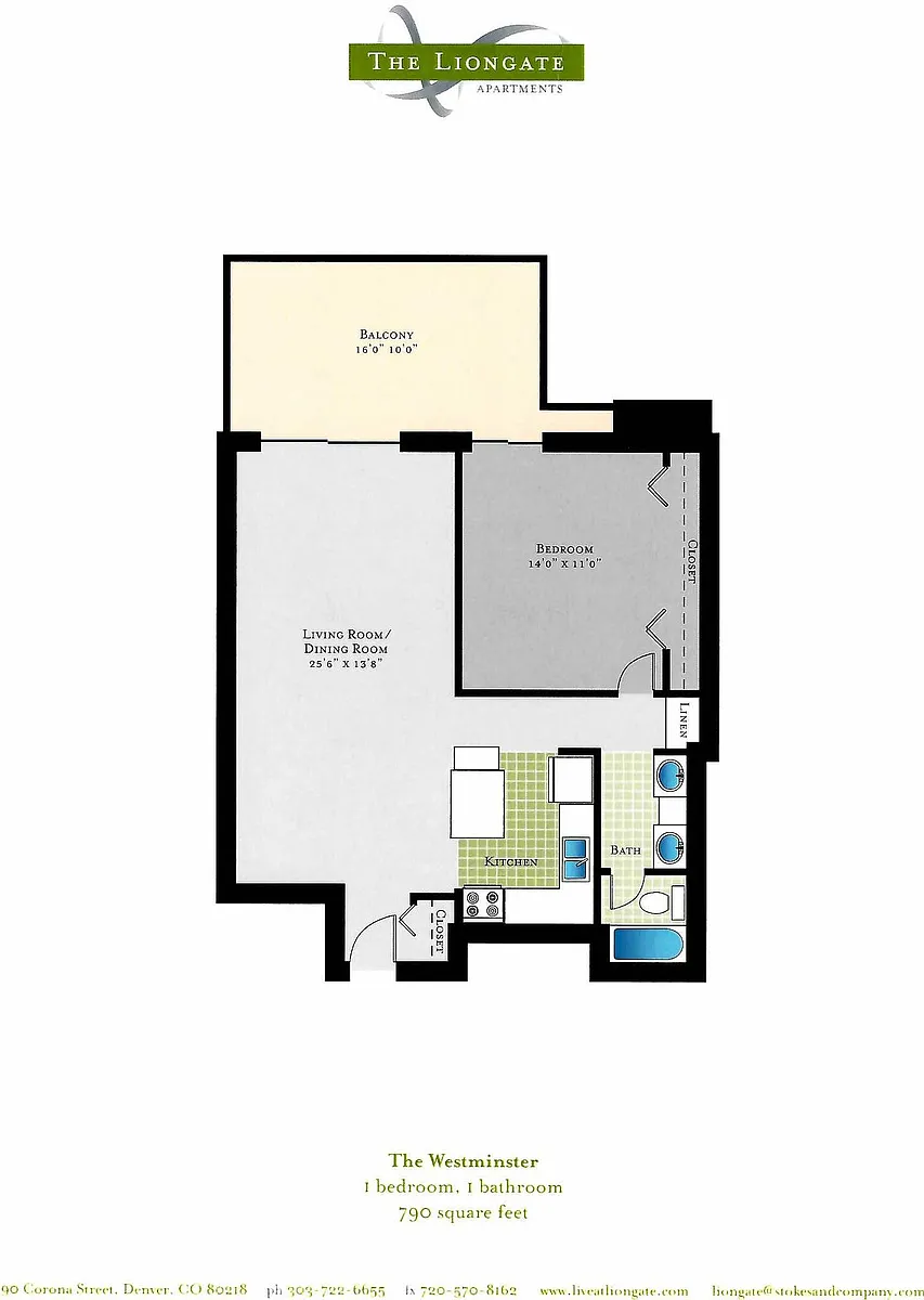 Floor plan The Westminster