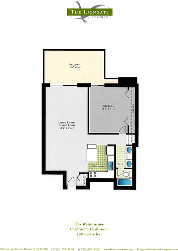Floor plan The Westminster
