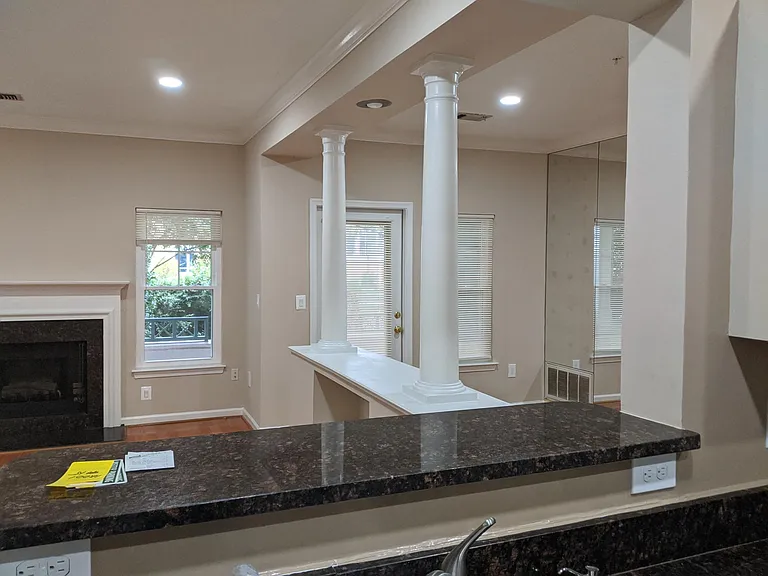 Kitchen bar to living room