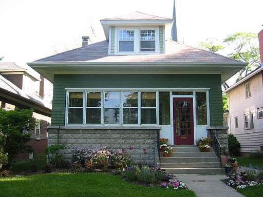 front of house in spring!