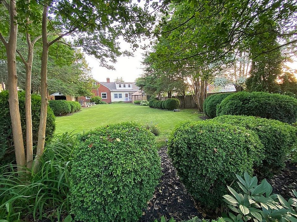 Landscaped backyard