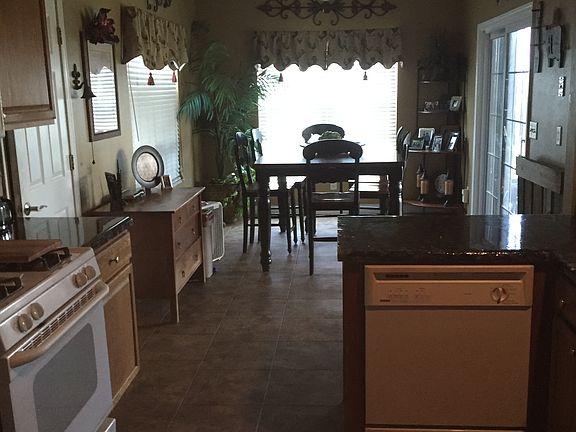 View from hall into kitchen