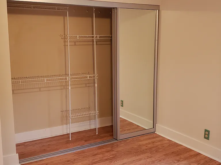 Room #1. Approx 10'x10', with large closet.
