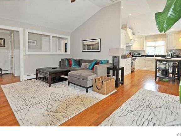 Kitchen opens up to the family Room